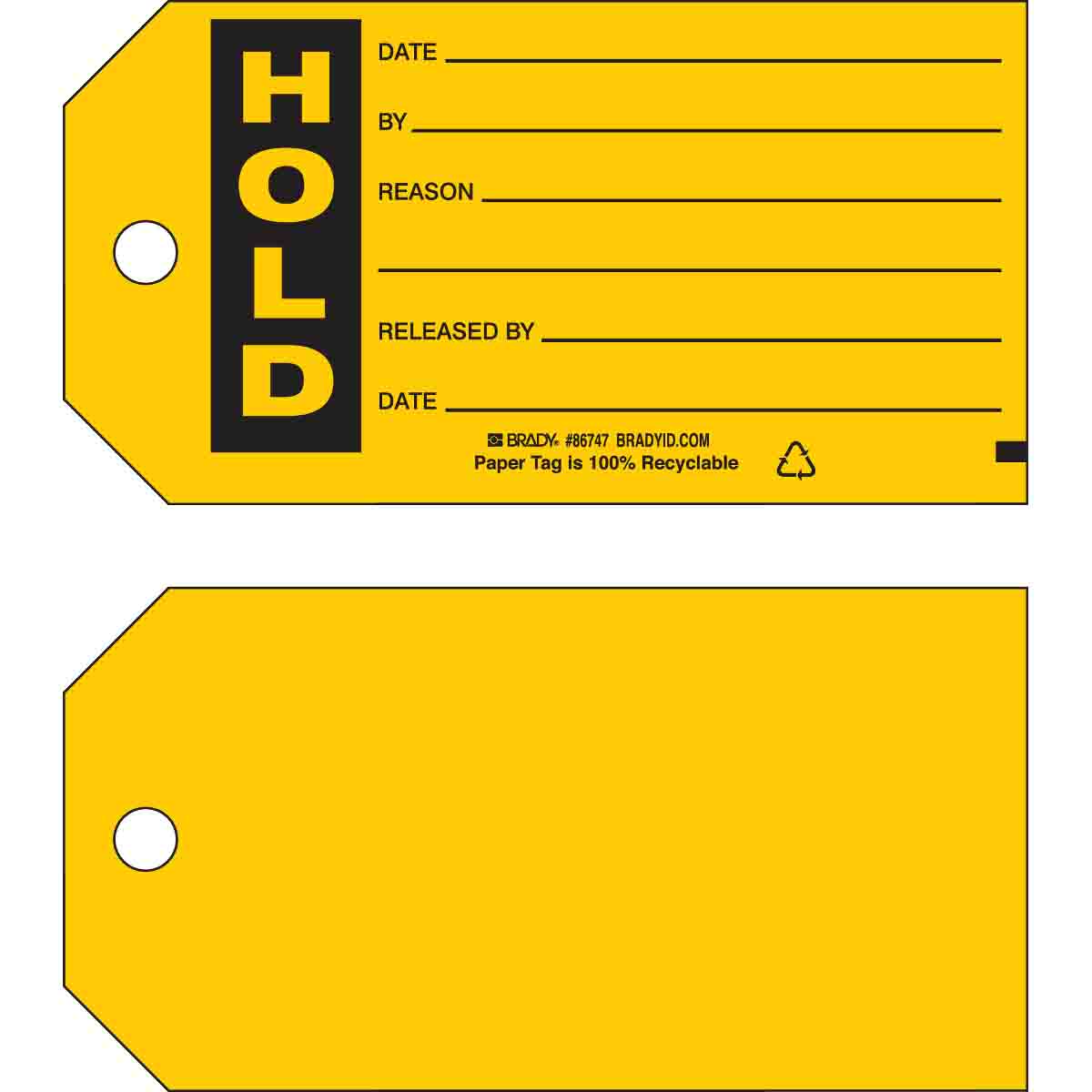 TAG B853 3x5.75 HOLD 1SIDE 100/PK