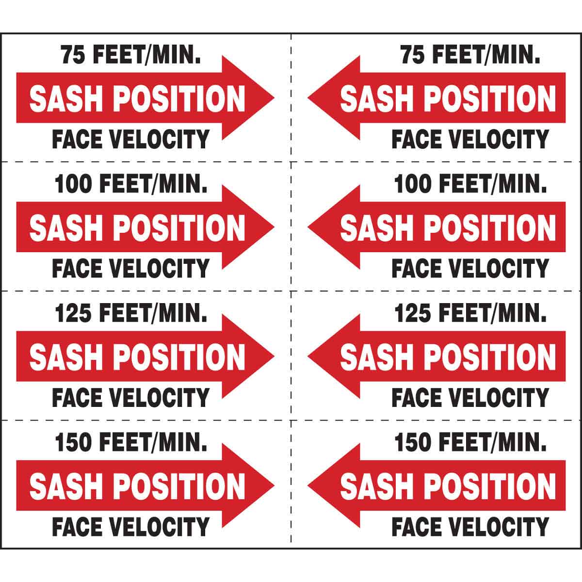 B-302 1X2.25 32/PK FACE VELOCITY LABEL