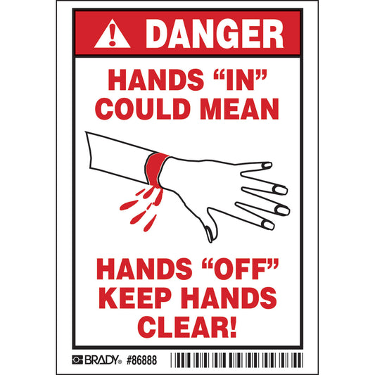 B302-7X10-WG-O-5/PK-ANSI DNGR.HANDS"IN"