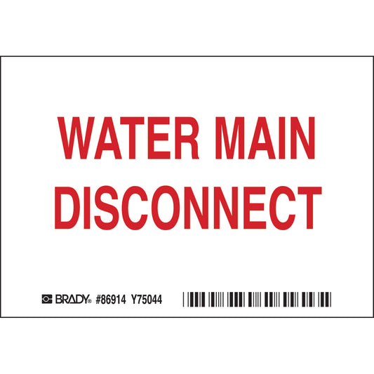 (5/PK)WATER MAIN DISCONNECT