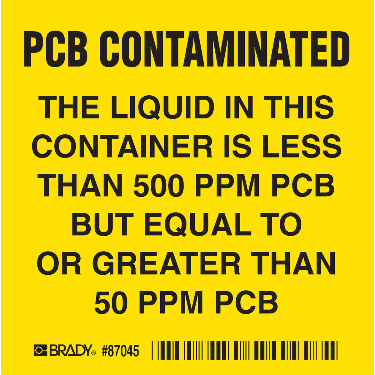 B946 4X4 BLK/YEL 50/PACK PCB MARKER