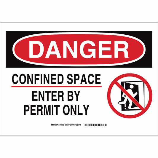 B302-10X14-WG-O-SAFETY SIGN 10X14 BLK/R