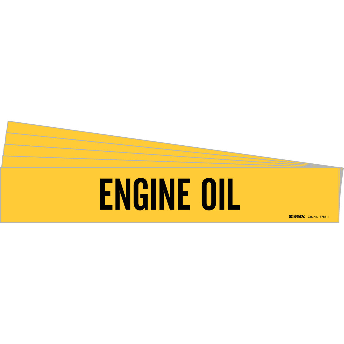 Engine Oil Pipe Marker Sty 1 BK on YL PK