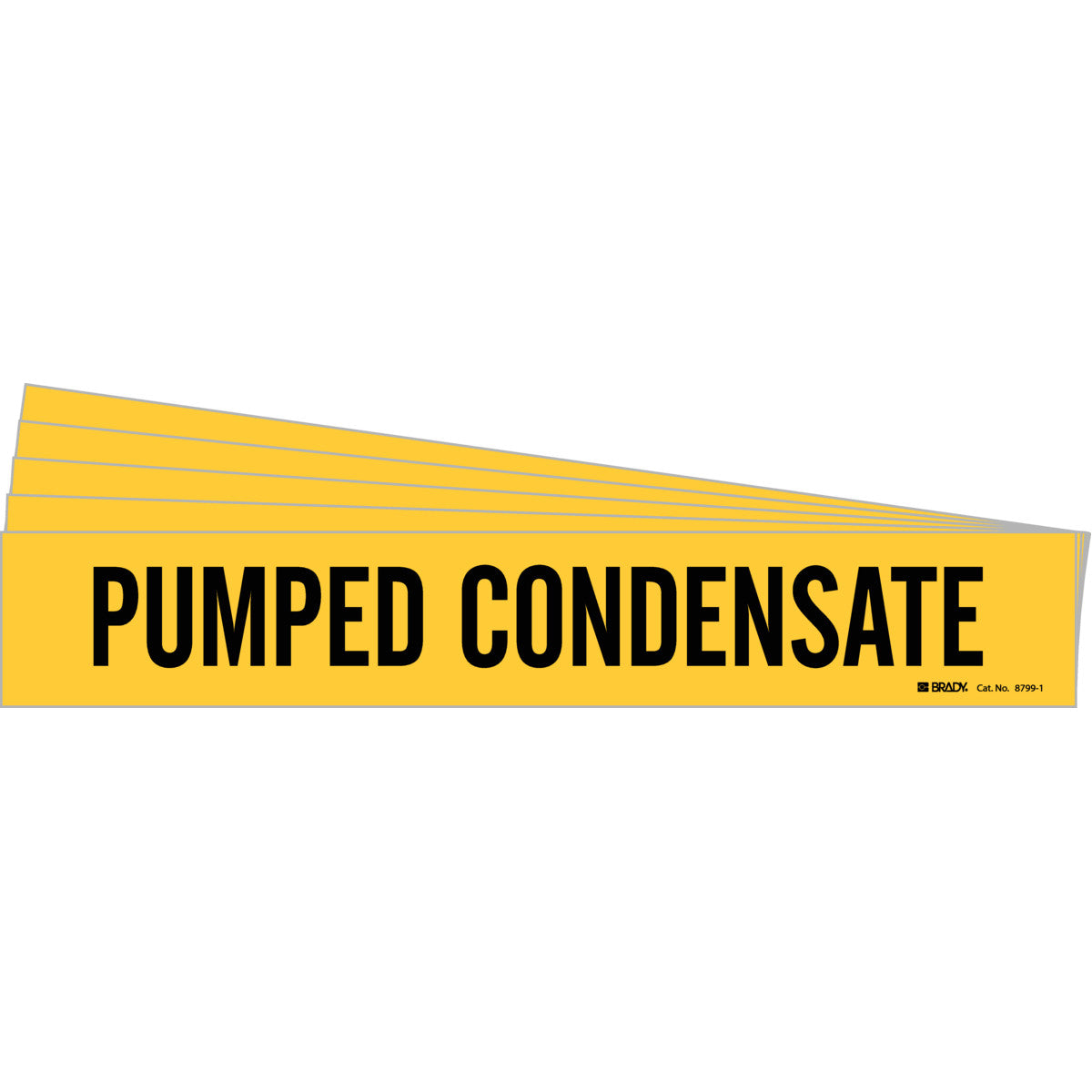 Pumped Condensate Pipe Marker BK/YL PK