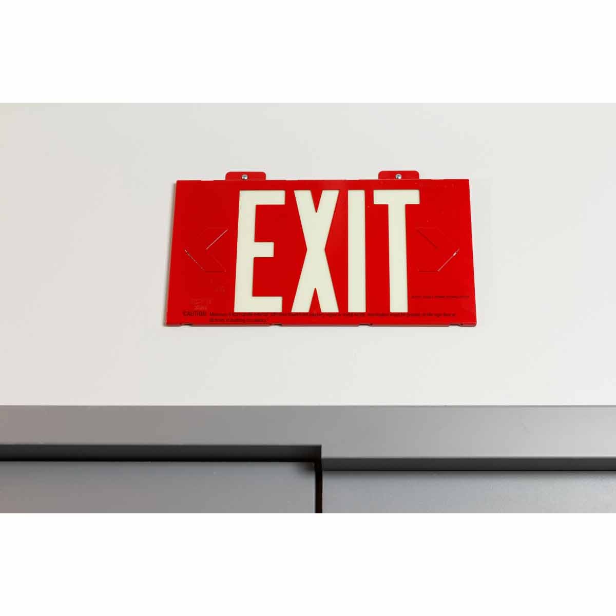 WALL MOUNTED EXIT SIGN BLACK