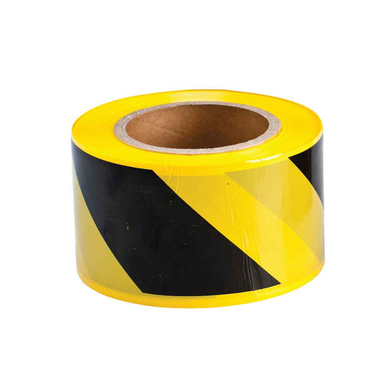 3" X 500', 2 MIL,YEL & BLK STRIPES