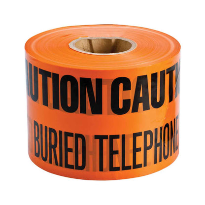 IDENT UNDER. WARNING TAPE TELEPHONE O-6