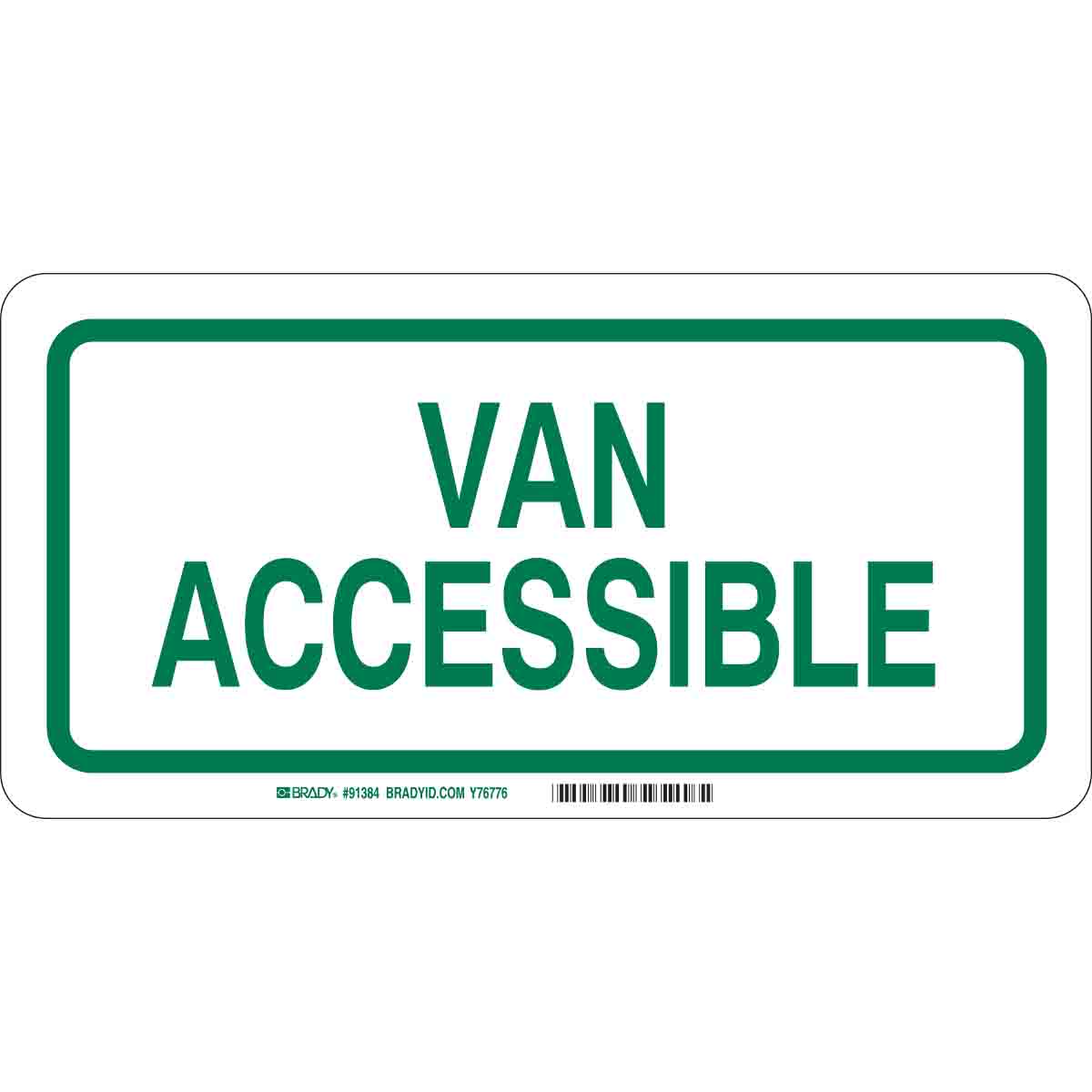 VAN ACCESIBLE HANDICAP PARKING SIGN