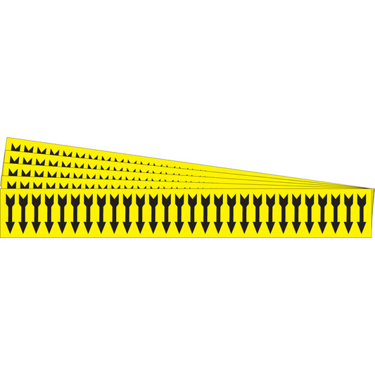 Pipe Marker Arrows Style 28 BK/YL PK