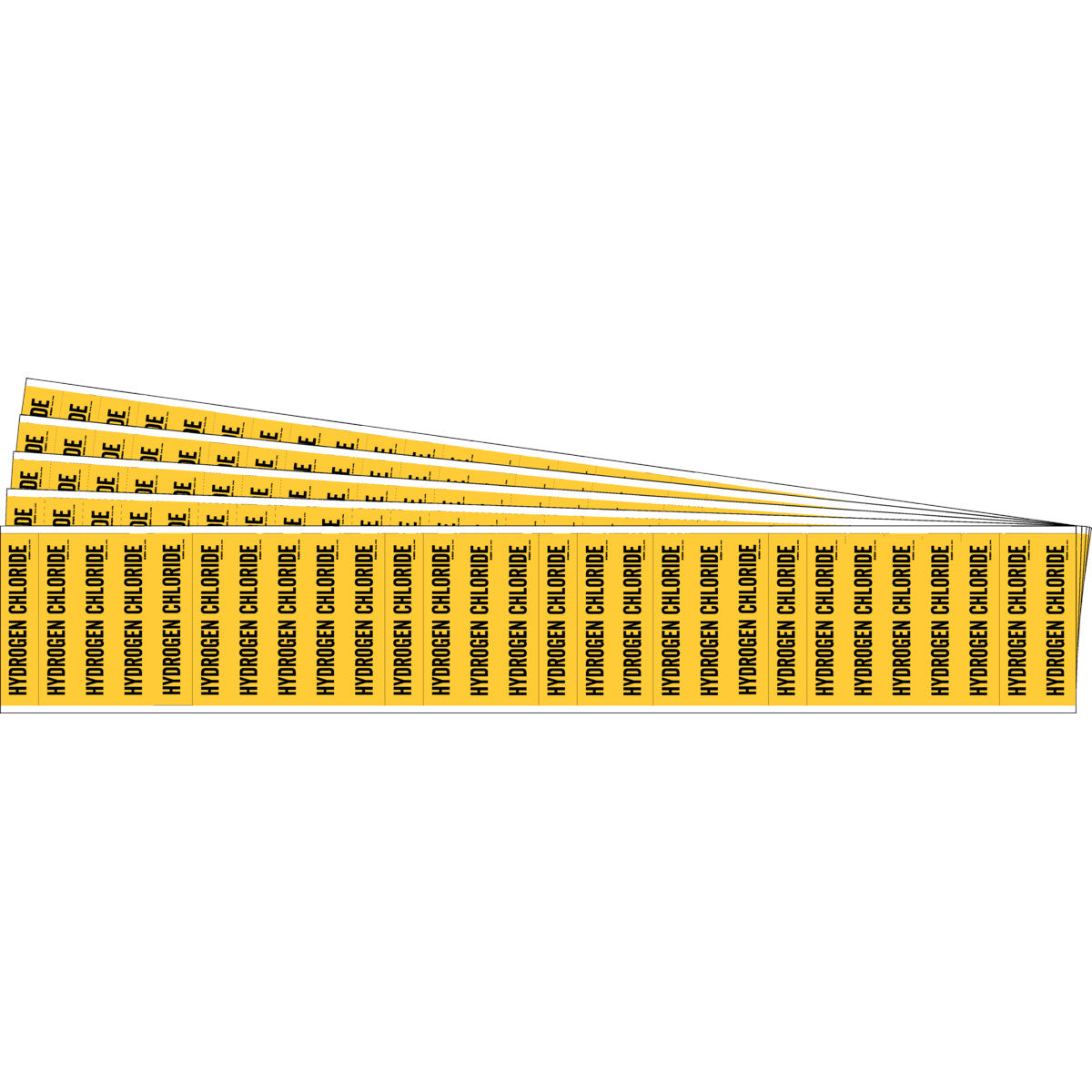 HYDROGEN CHLORIDE Pipe Mrk 28 BK/YL PK