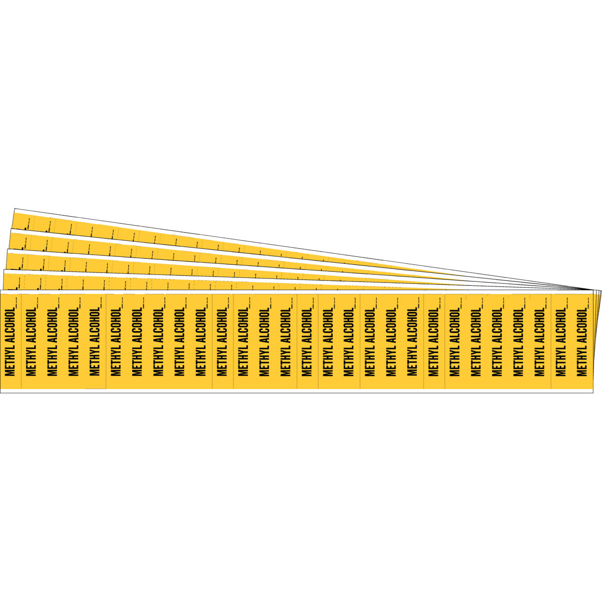 METHYL ALCOHOL Pipe Marker 28 BK/YL PK