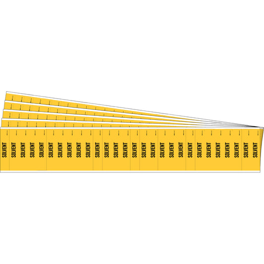 Solvent Pipe Marker Style 28 BK on YL PK