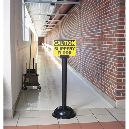 SMALL SIGN POST ADAPTOR-BLACK 5" X 1.75