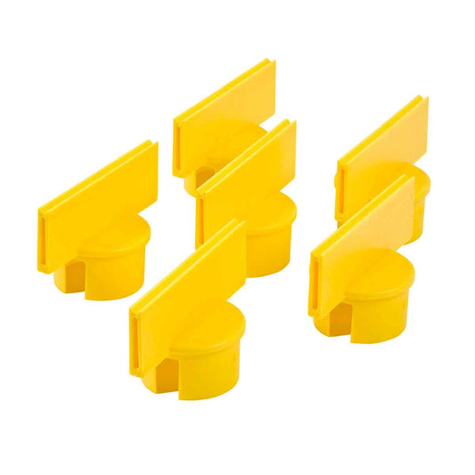 SIGN POST ADAPTER: YELLOW LARGE 6X2