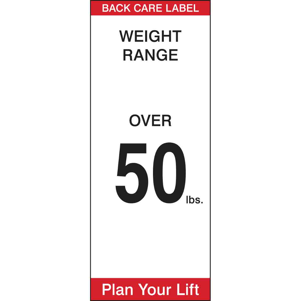 B235,2X5",BACK WEIGH LABEL, 500/ROLL