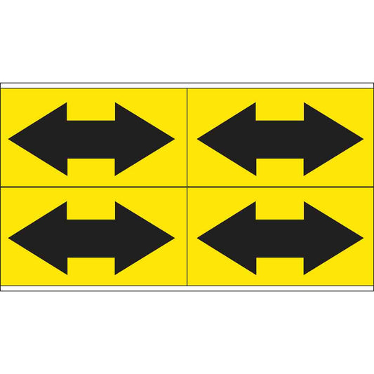 B946 BLK/YEL STYLE 4 DOUBLE ARROW