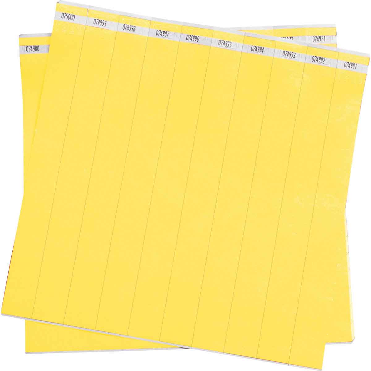 WRISTBAND TYVEK 1IN WIDE DAYGLOW YELLOW