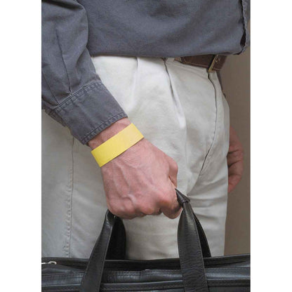 WRISTBAND TYVEK 1IN WIDE DAYGLOW ORANGE