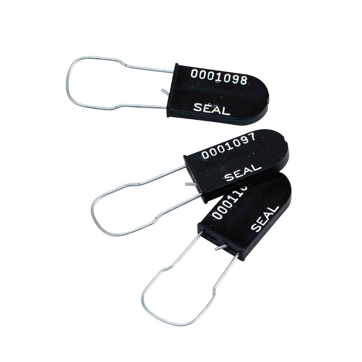 PLASTIC PADLOCK SEALS GALVANIZED BLACK