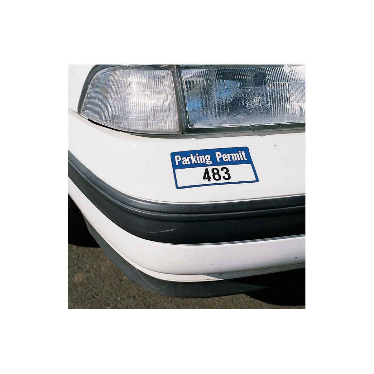 BUMPER TAGS, 001-100, BLUE