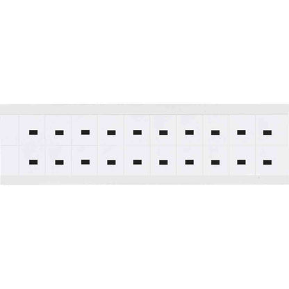 0.625" Vinyl N&L Black on White - 20/PK