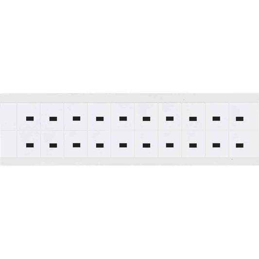0.625" Vinyl N&L Black on White - 20/PK