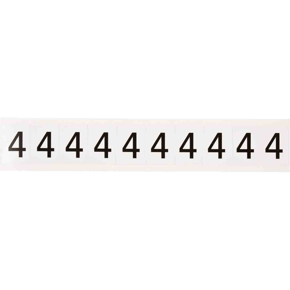 1 in Vinyl N&L Black on White 4 10/PK