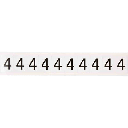 1 in Vinyl N&L Black on White 4 10/PK