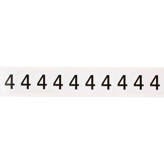 1 in Vinyl N&L Black on White 4 10/PK