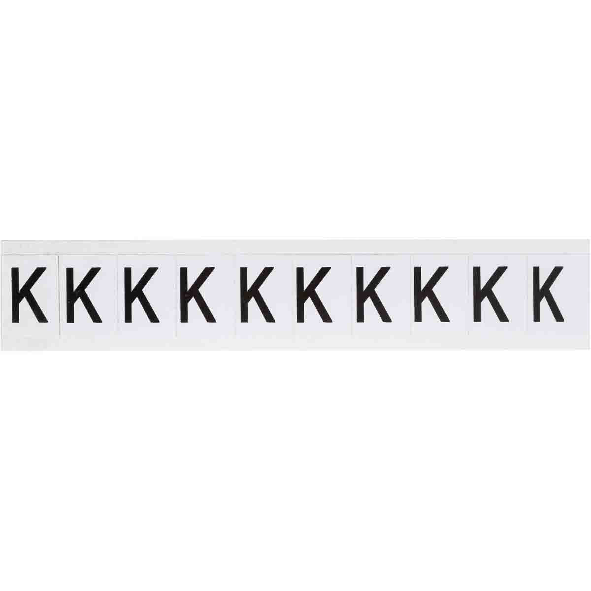1 in Vinyl N&L Black on White K 10/PK