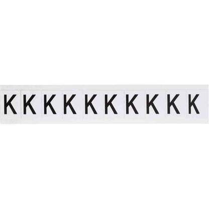 1 in Vinyl N&L Black on White K 10/PK