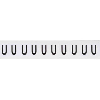 1 in Vinyl N&L Black on White U 10/PK