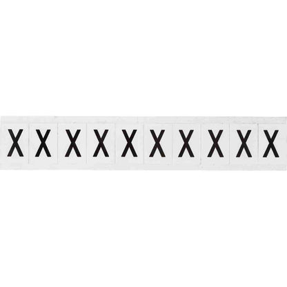 1 in Vinyl N&L Black on White X 10/PK