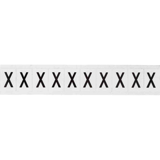 1 in Vinyl N&L Black on White X 10/PK