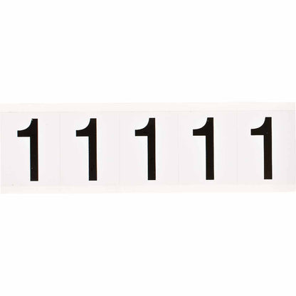 1.938 in Vinyl N&L Black on White 1 5/PK