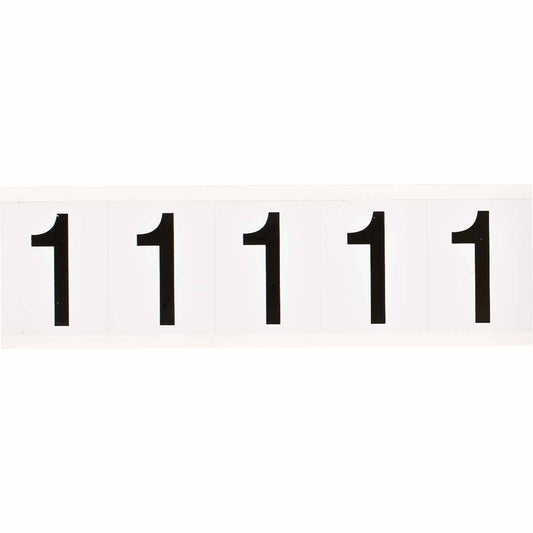 1.938 in Vinyl N&L Black on White 1 5/PK