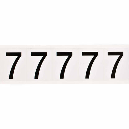 1.938 in Vinyl N&L Black on White 7 5/PK