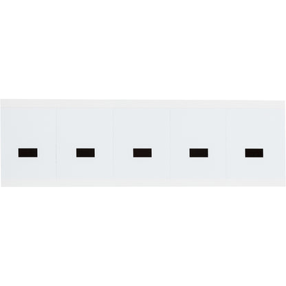 1.938 in Vinyl N&L Black on White - 5/PK