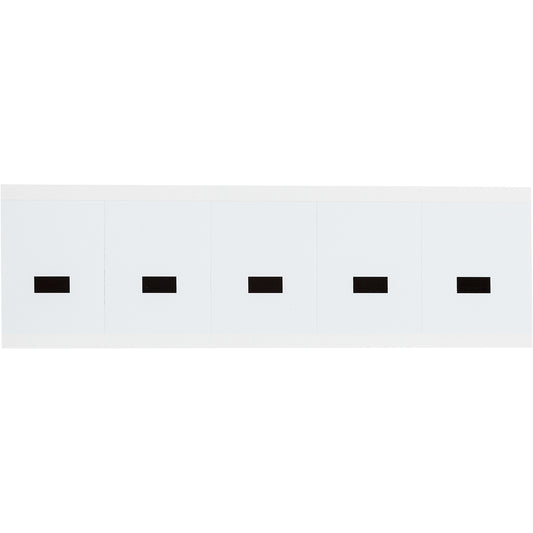1.938 in Vinyl N&L Black on White - 5/PK