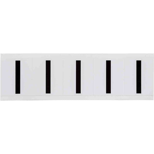 1.938 in Vinyl N&L Black on White I 5/PK