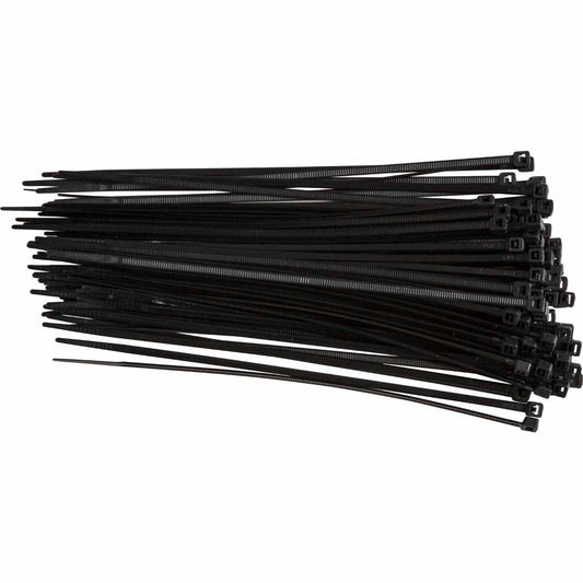 NYLON CABLE TIES 3.6X205MM BLK PK100