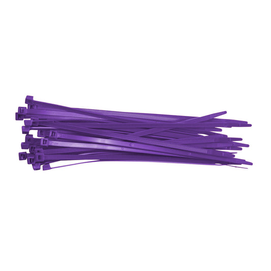 NYLON CABLE TIES 3.6X205MM PURP PK100