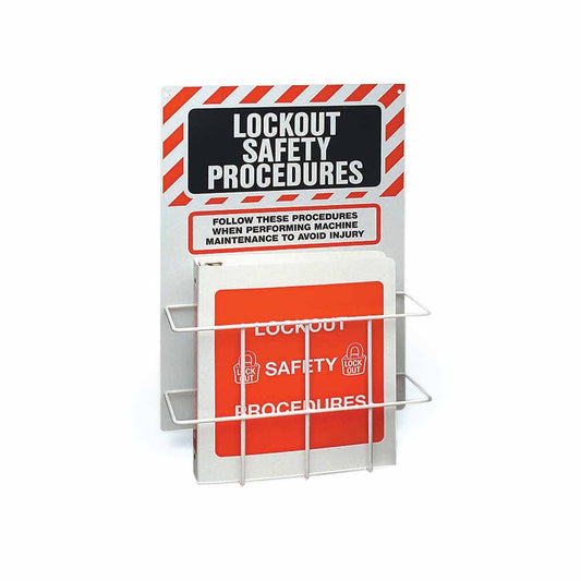 Lockout Procedure Station With Binder