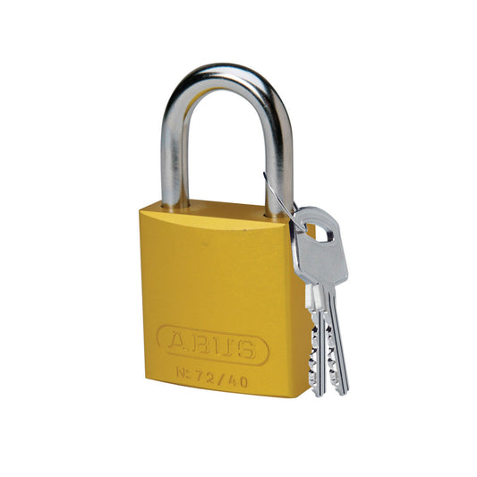 Alum Padlock 1" Alum Shackle KD YL