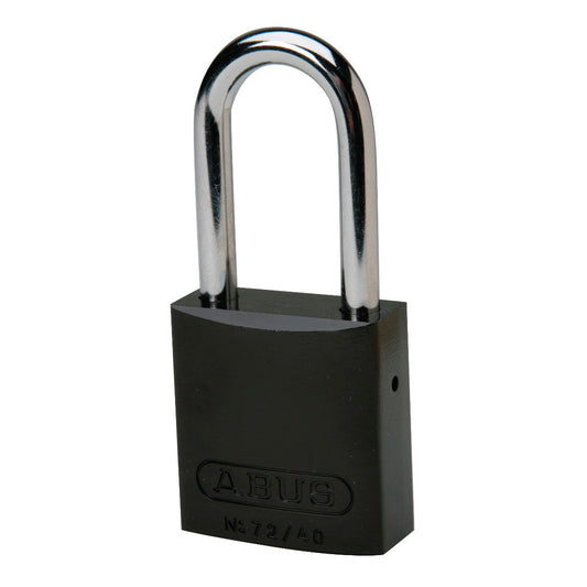 Alum Padlock 1.5" Alum Shackle KD BK