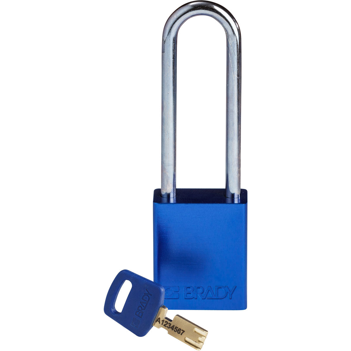 Alum Padlock 3" Steel Shackle KD BU