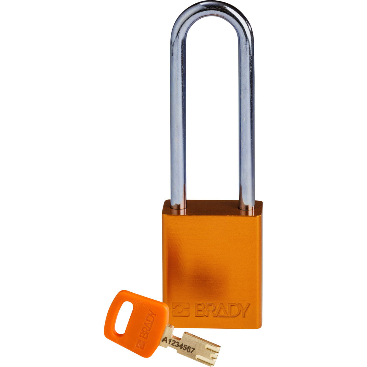 Alum Padlock 3" Steel Shackle KD OR