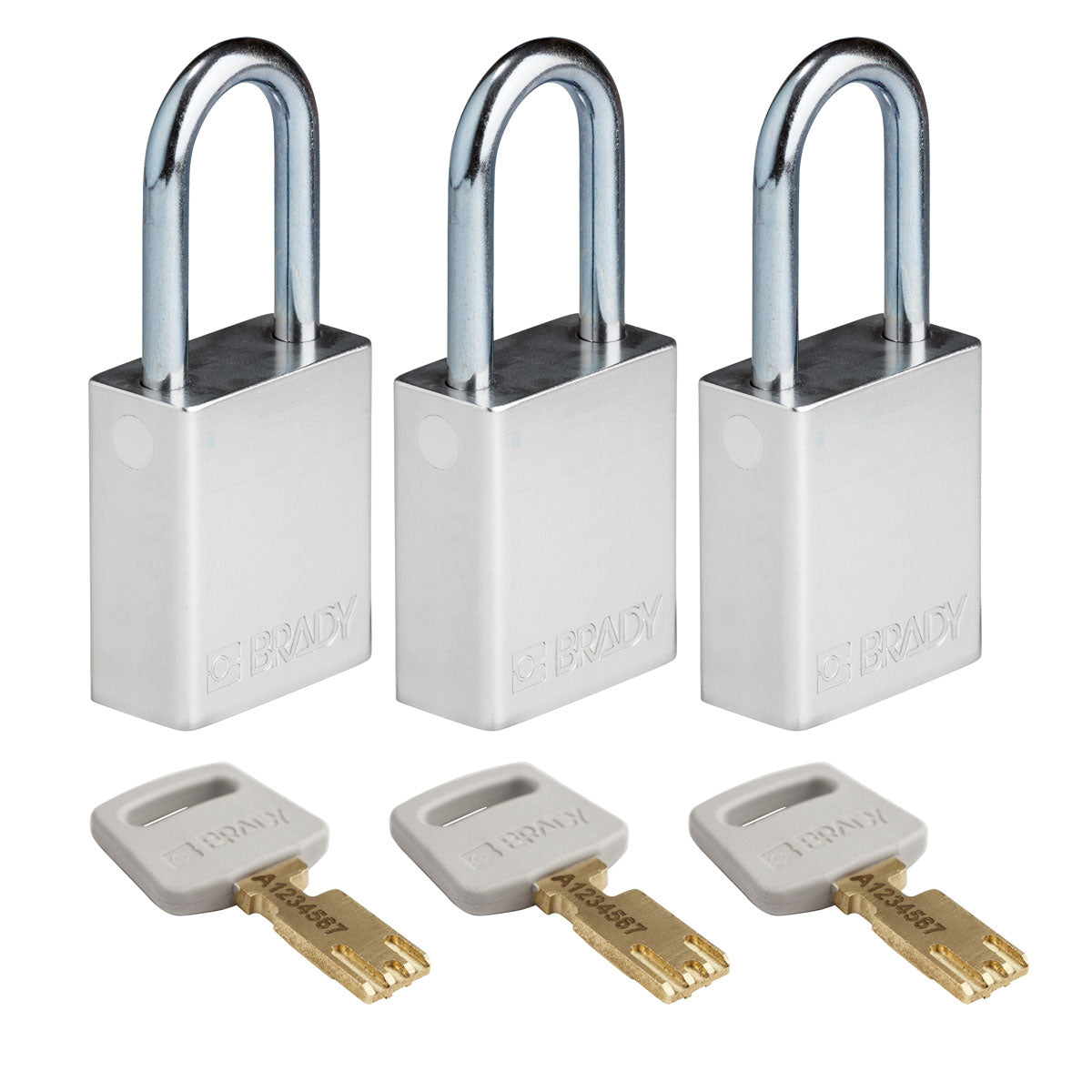 Alum Padlock 1.5" Steel Shkl KA SL 3PK