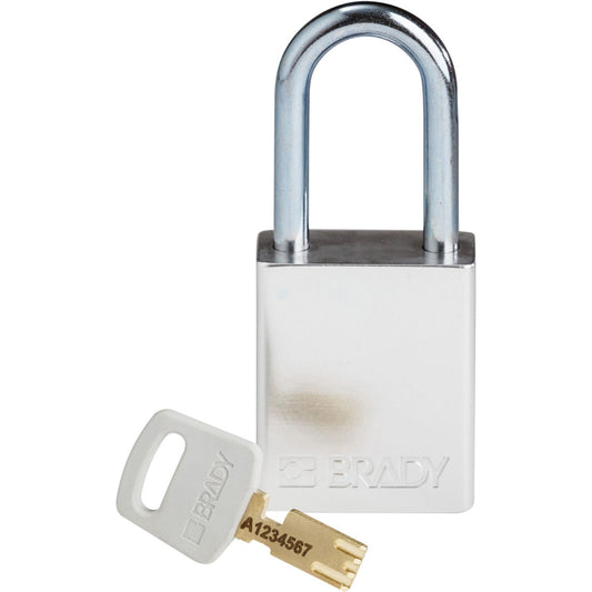 Alum Padlock 1.5" Steel Shackle KD SL