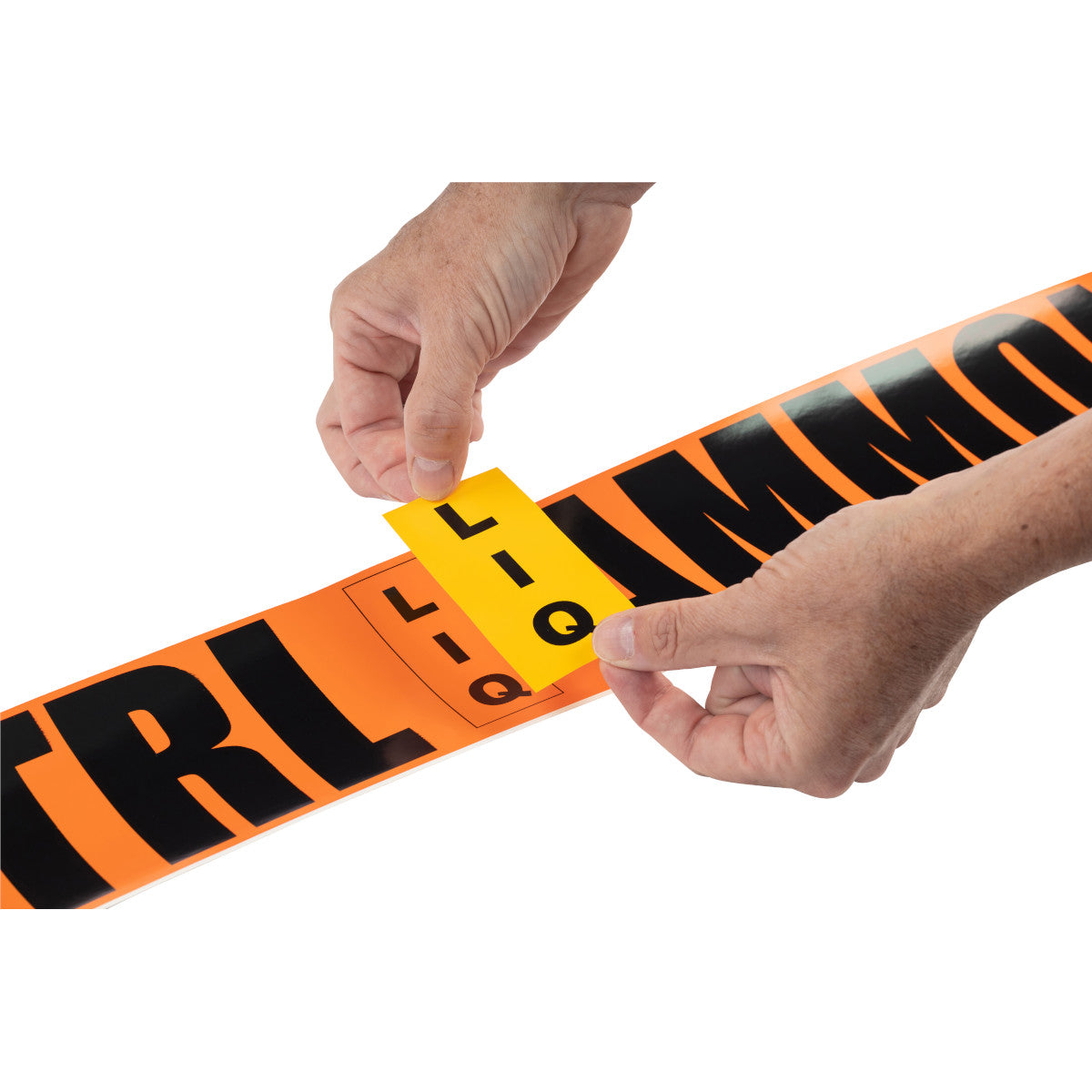 IIAR Pipe Marker LBL KT Perm Vinyl OR 4"